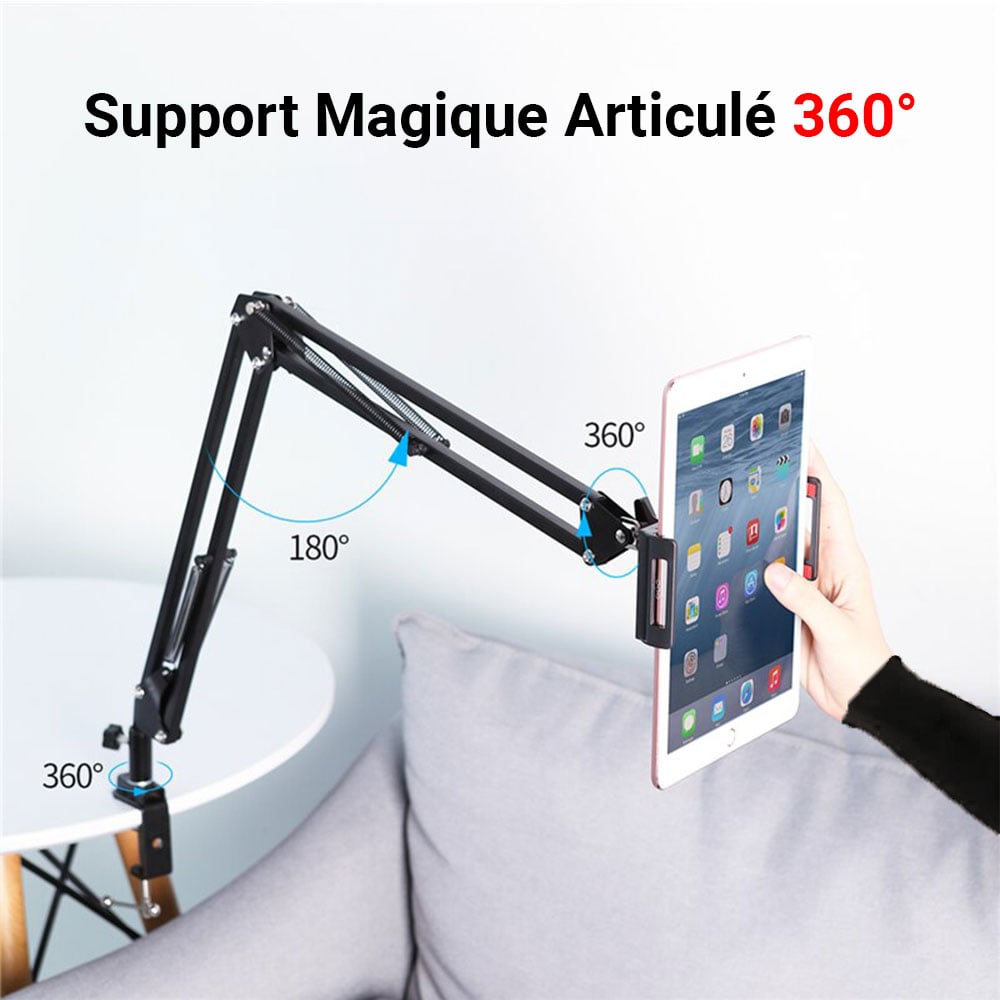 Support Magique Articulé Pour Téléphone et Tablette 360