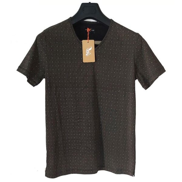 Tshirt Homme Noir Coton avec Motif