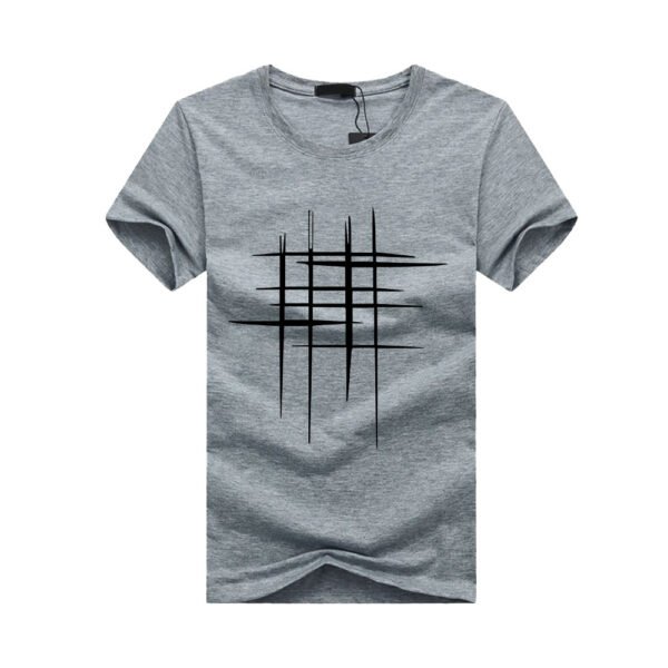 T-shirt Gris Chiné "Minimaliste"