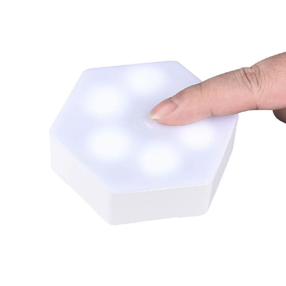 6 lampes led hexagonales
