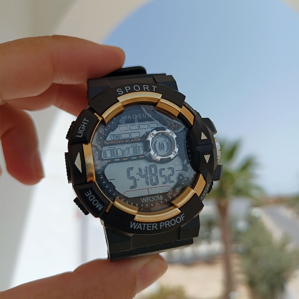 Montre Sport Aosun Étanche Résistant à l'Eau Lumineuse