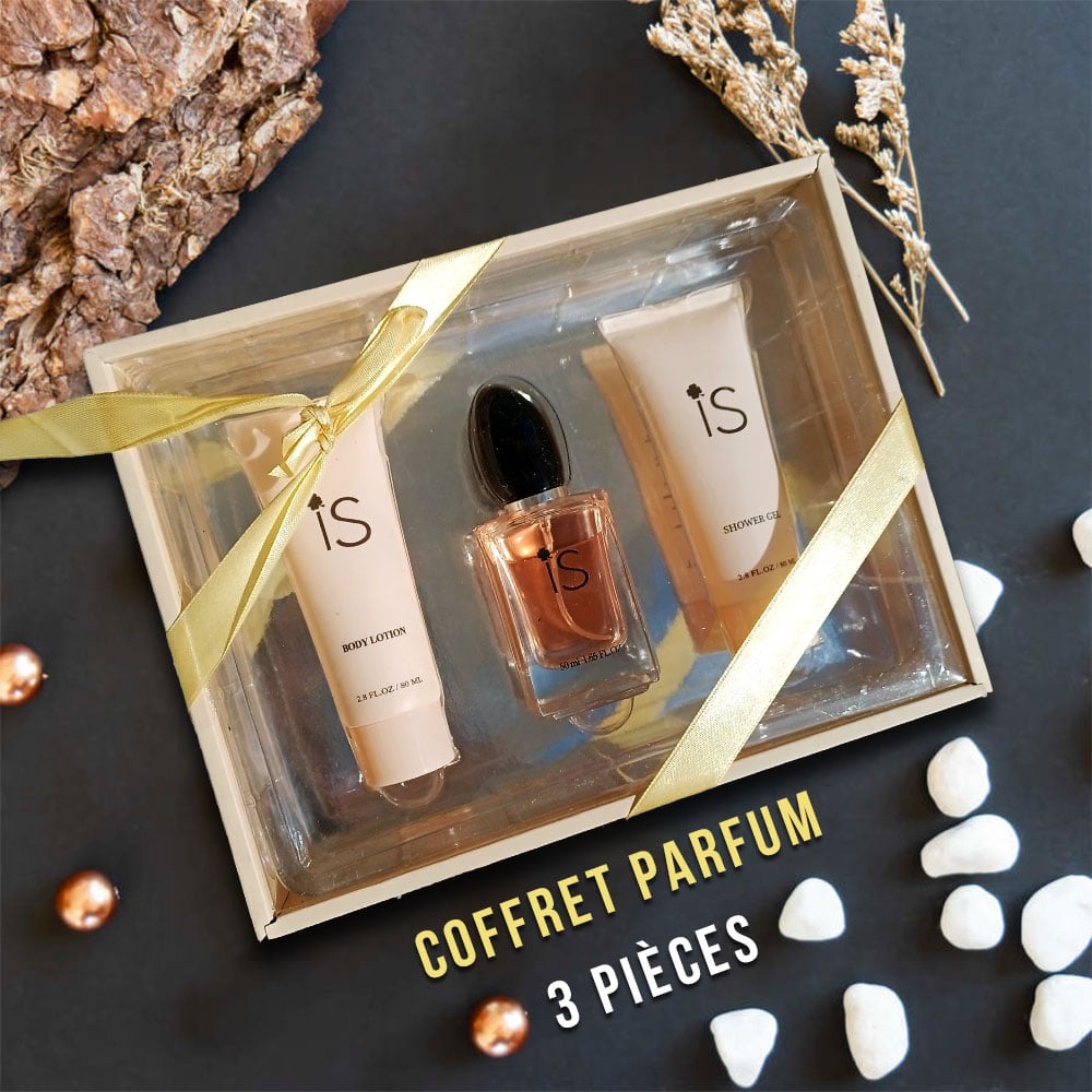 Coffret Cadeau Parfum 3 Pièces Pour Femme IS 
