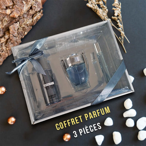 Coffret Cadeau Parfum 3 Pièces Pour Homme Invictus