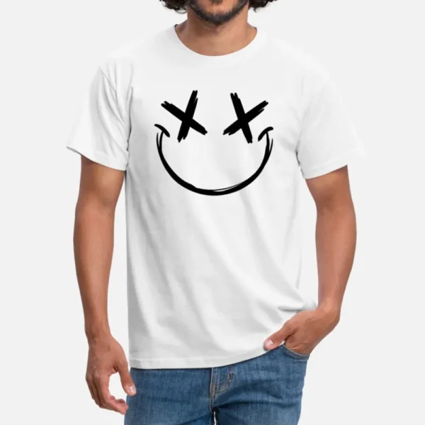 T-shirt Coton Blanc "Smile"