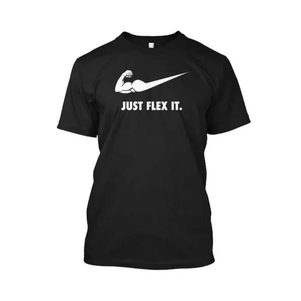 T-shirt Noir "Just Flex it"