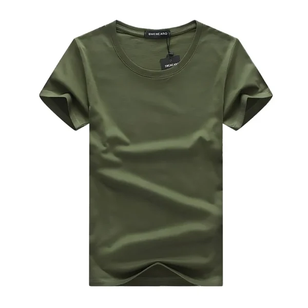 T-shirt Uni Vert Militaire