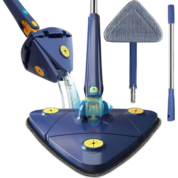 Balai Triangulaire Pliable Microfibre Rotation 360°