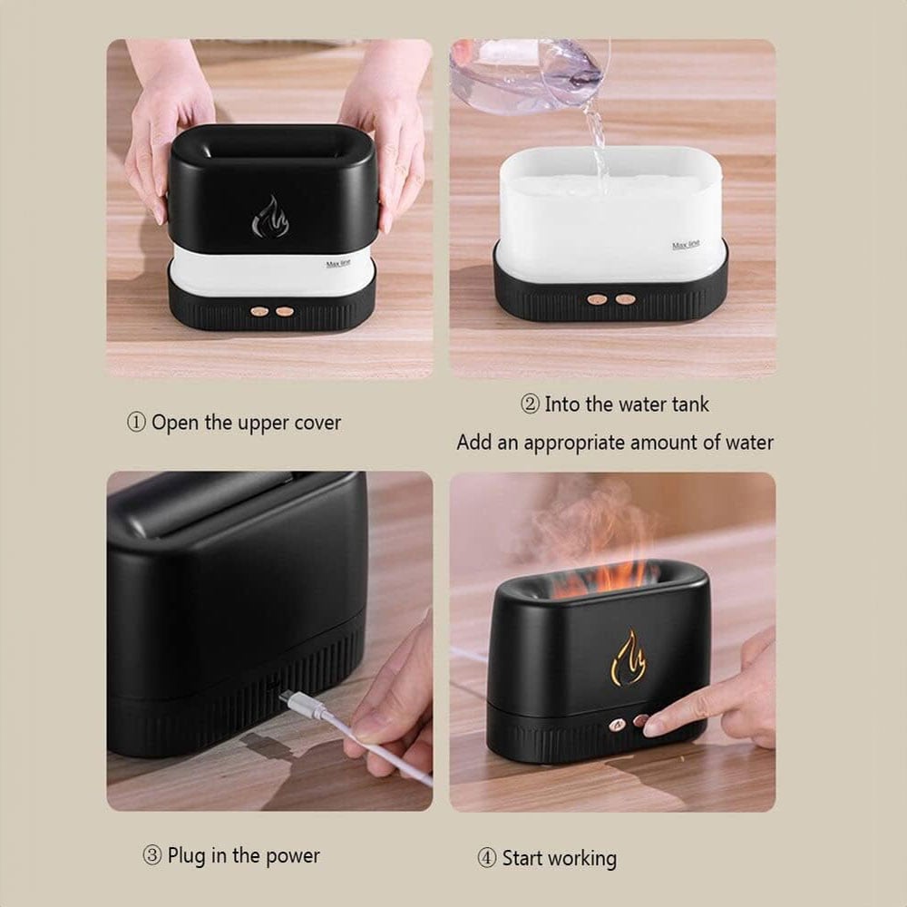 humidificateur flame aroma diffuser