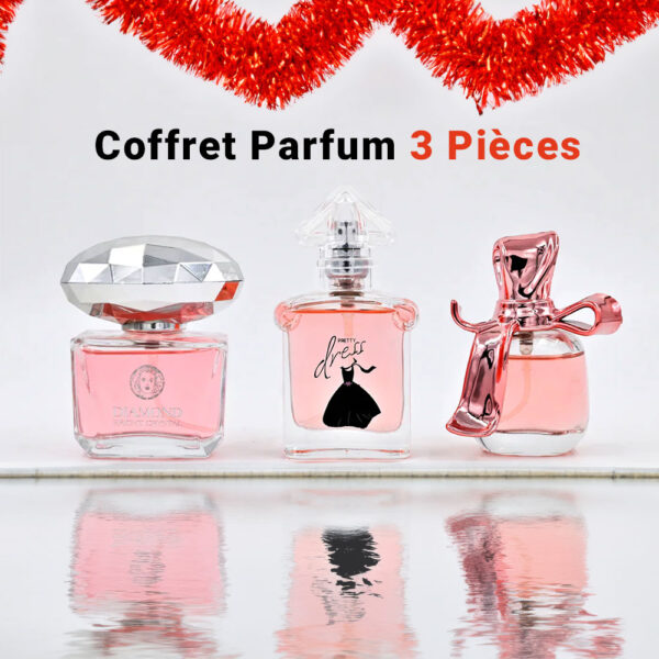 Coffret Cadeau Parfum 3 Pièces Pour Femme Fragrance