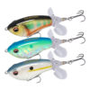 Lot de 3 Leurres Flottants Avec Queue Pivotante TRUSCEND 8CM - 9G REF LE003