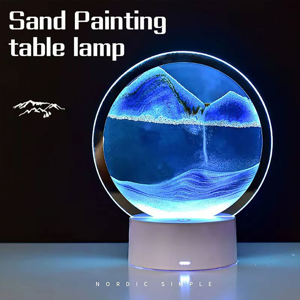 lampe led veilleuse de table sablier 3d