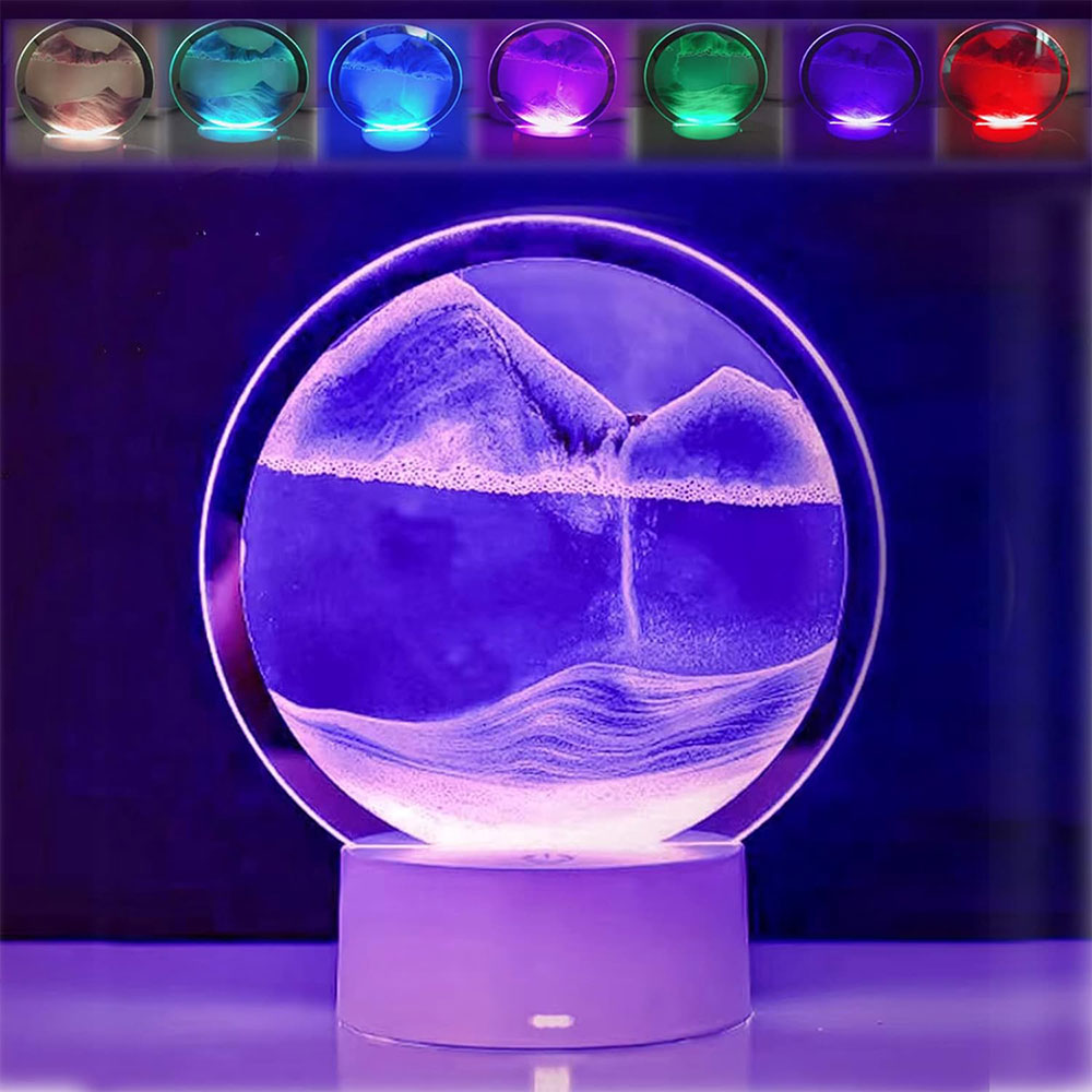 lampe led veilleuse de table sablier 3d