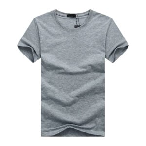 t-shirt uni gris chine