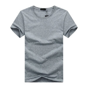 t-shirt uni gris chine