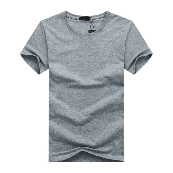 t-shirt uni gris chine