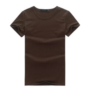t-shirt uni marron