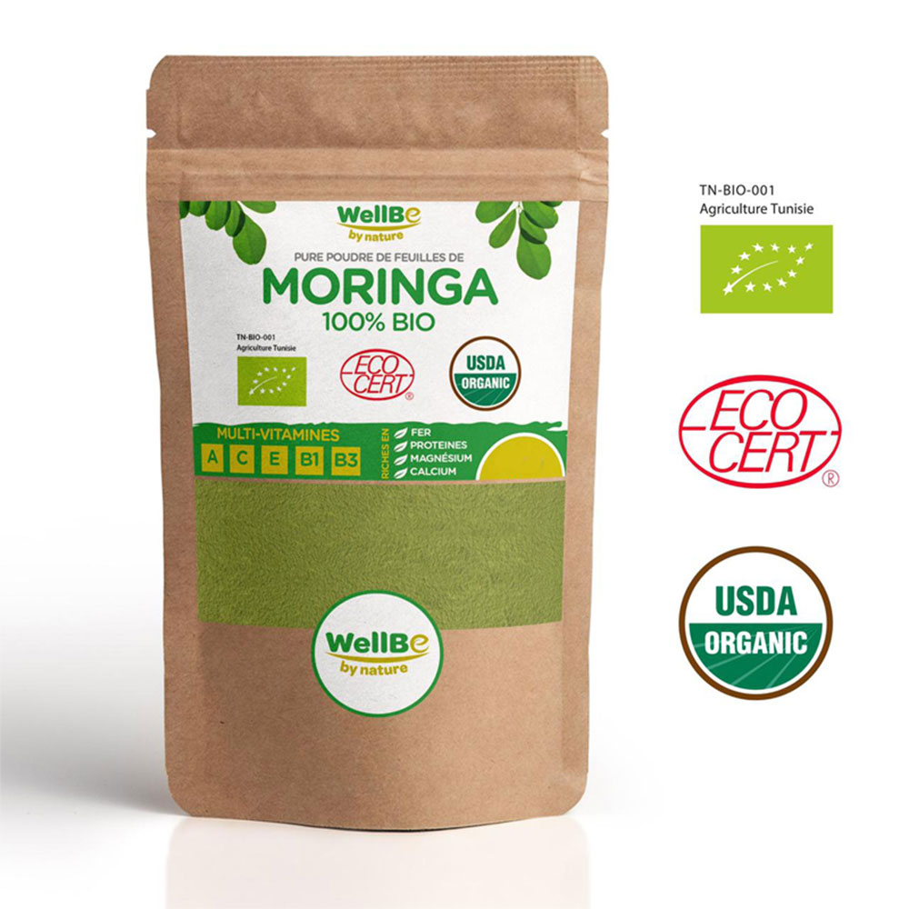 Poudre de Moringa 100% Bio