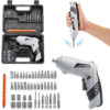 Visseuse Sans Fil Rechargeable Multifonction Tuoye avec Coffret d’Accessoires – Compacte et Puissante