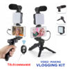 Kit Vlog de Trépied de Création Vidéo Avec Micro