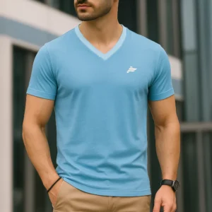 T-shirt Élegance Bleu