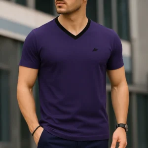 T-shirt Élegance Violet Foncé