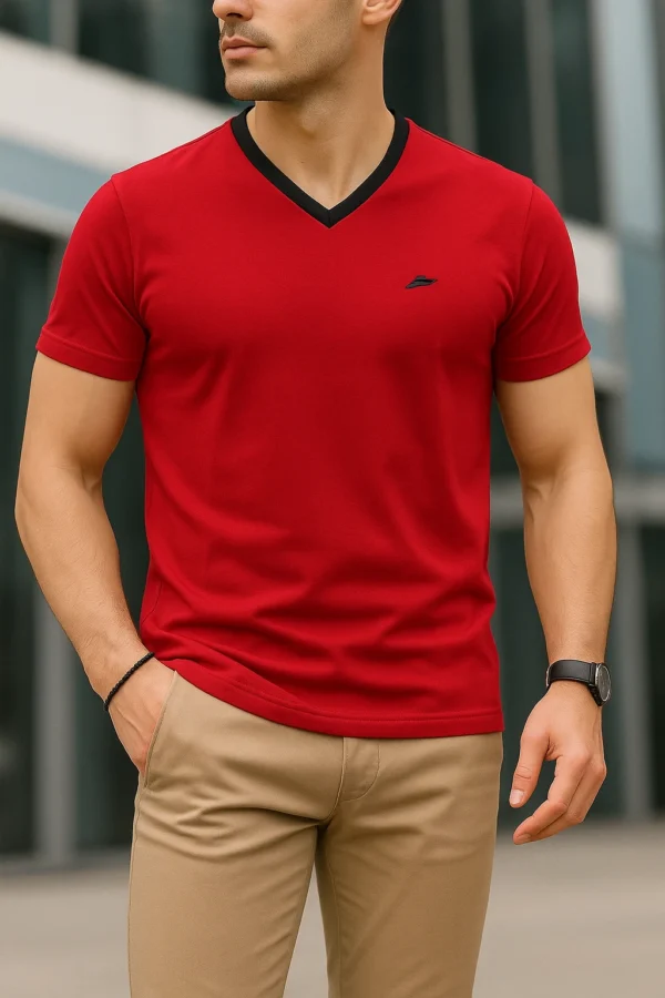 T-shirt Élegance Rouge