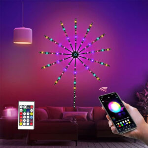 Lumière LED Feux d’Artifice Intelligente – Contrôle via Appli & Télécommande