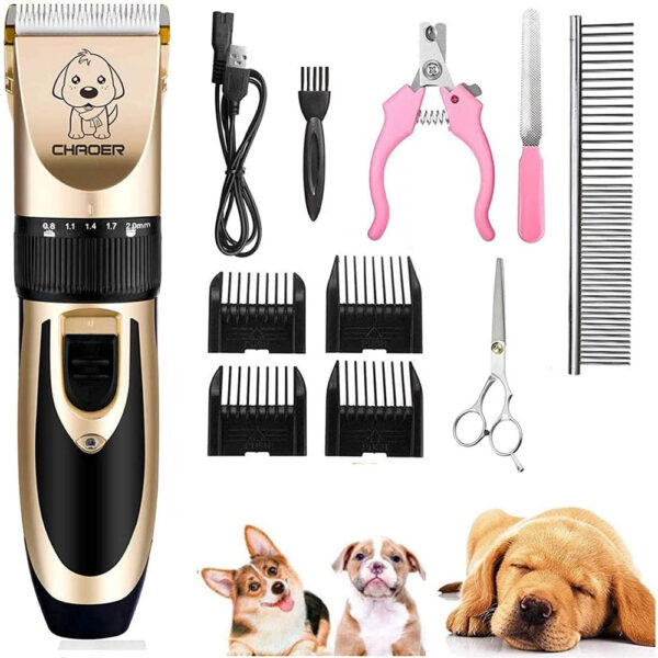 Tondeuse Électrique pour Animaux – Kit de Toilettage Professionnel