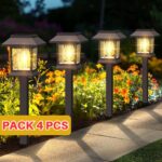 Pack 4 x Lampes Solaires de Jardin