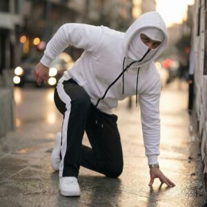 Ensemble Zippé "Ninja" avec Cagoule Intégrée REF0027