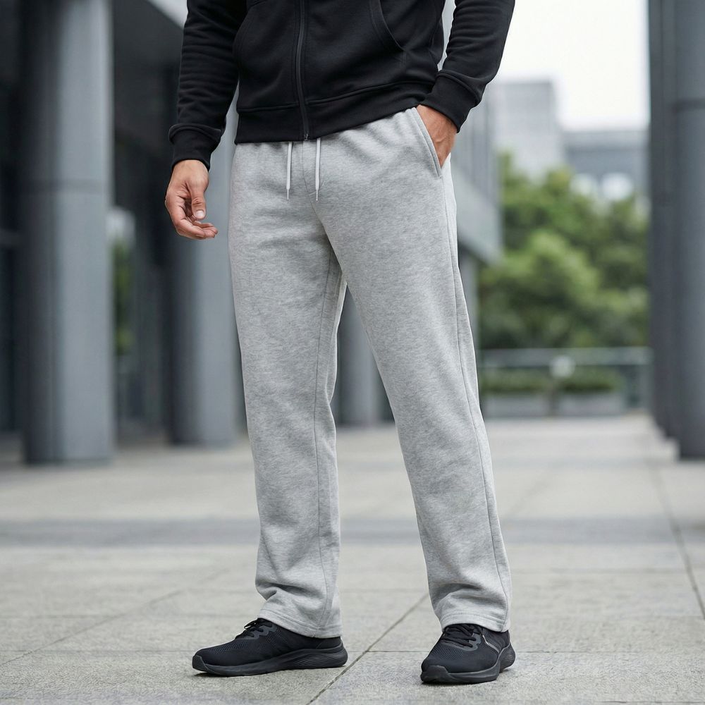 Pantalon Baggy – Gris Claire
