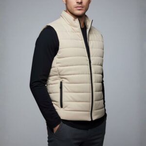 Gilet Doudoune Sans Manches - Beige