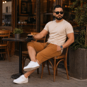 Ensemble T-shirt 100% Coton + Pantacourt REF0108