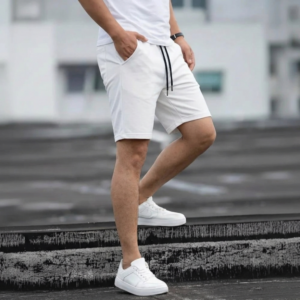 short coton blanc