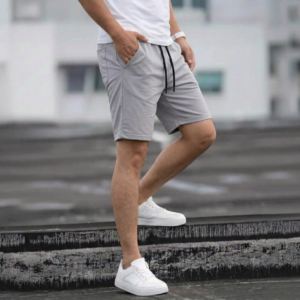 Short Coton Coupe Regular - Gris Claire