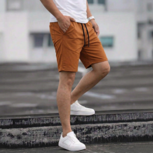 Short Coton Coupe Regular - Camel