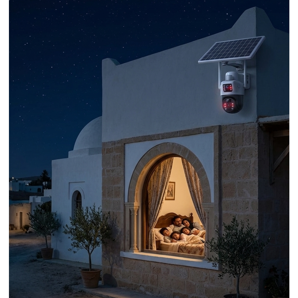 Surveillance Maison Nuit Caméra Solaire