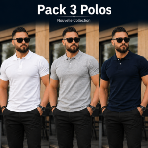 pack 5 polos
