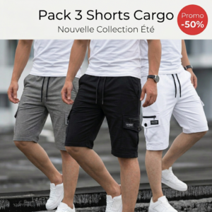 pack 3 shorts cargo