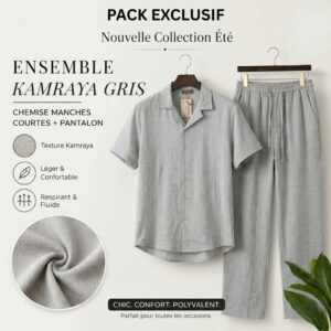 Ensemble Kamraya – Confort & Style – Gris