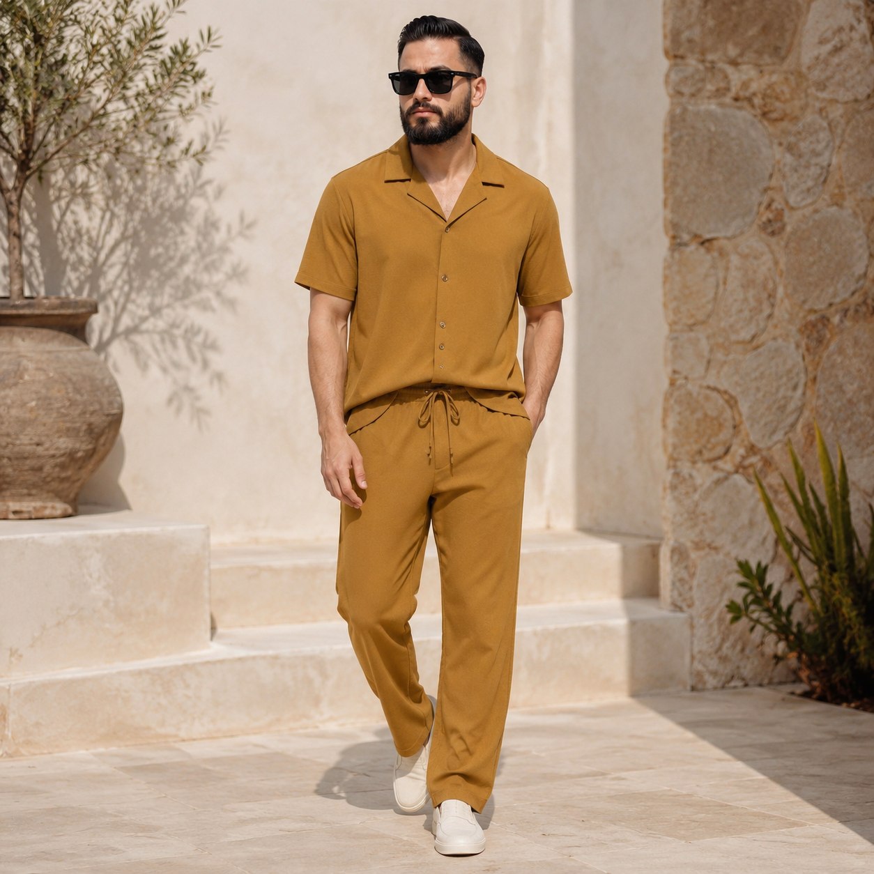 Ensemble Kamraya – Confort et Style – Camel